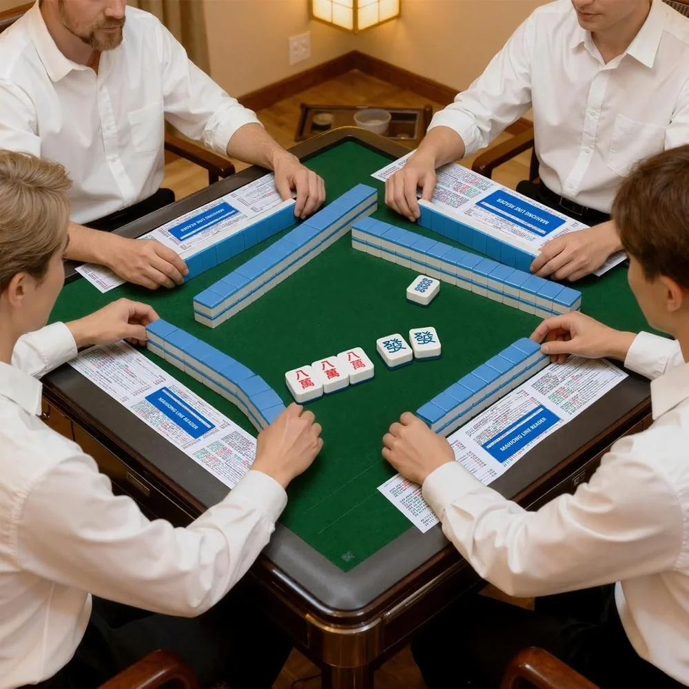 Set of 6 - 2 Mah Jongg Cards, 2 Line Readers, and 2 Card Holders - Picture 3 of 7